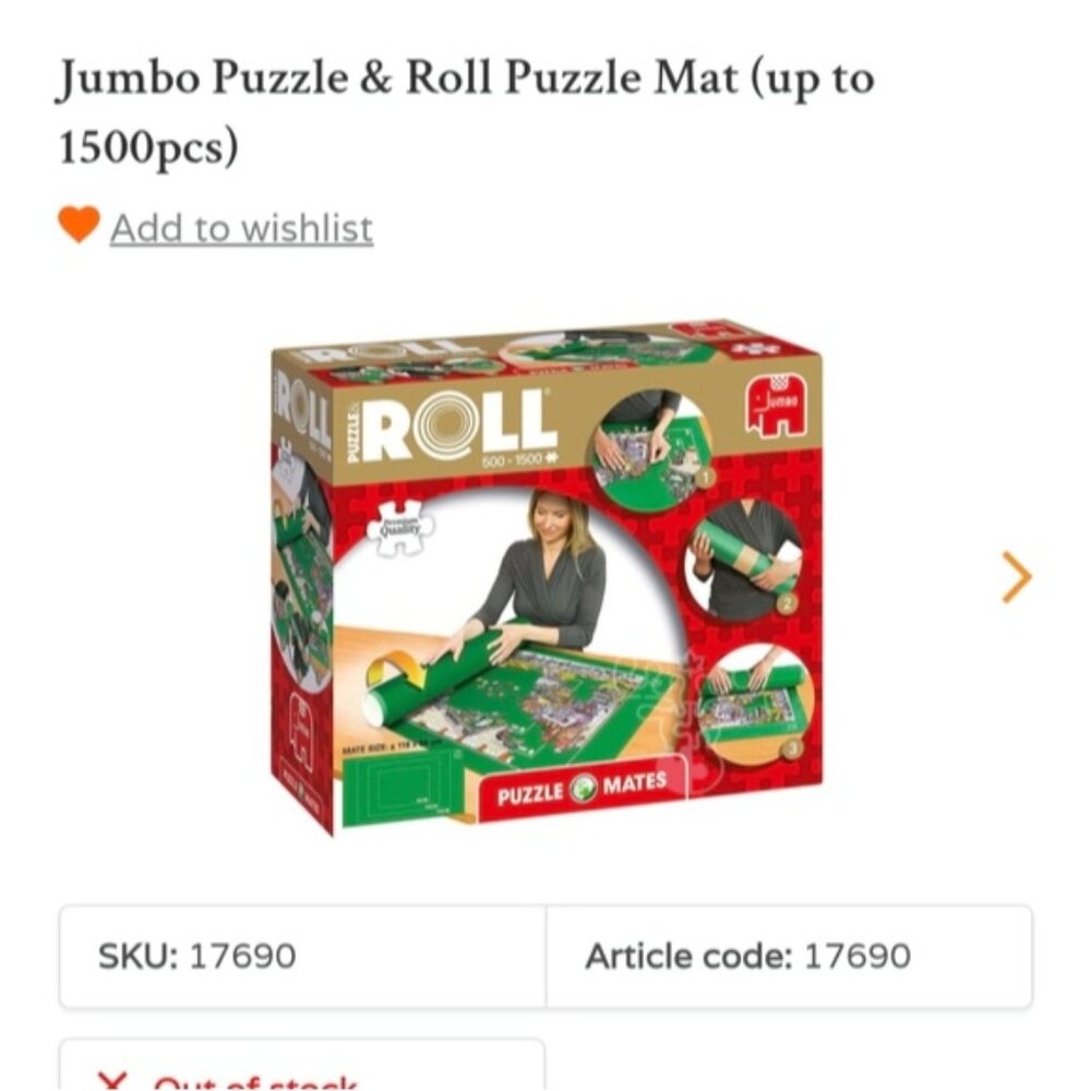 Jumbo Puzzle & Roll Puzzle Mat (up to 1500pcs)
